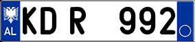 Trailer License Plate